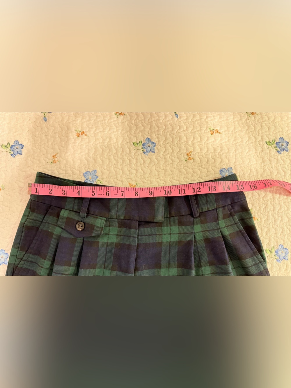 Brooks Brothers Tartan Plaid Wide Leg Trousers Pants Size 4 - Picture 7 of 13
